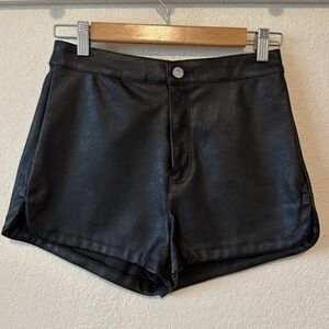 Read description! Hm faux leather shorts.